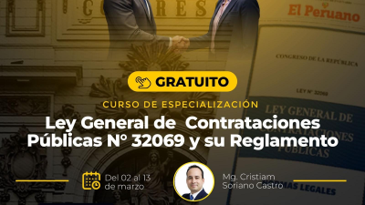 LEY GENERAL DE CONTRATACIONES PÚBLICAS N°32069 Y SU REGLAMENTO - MAR26